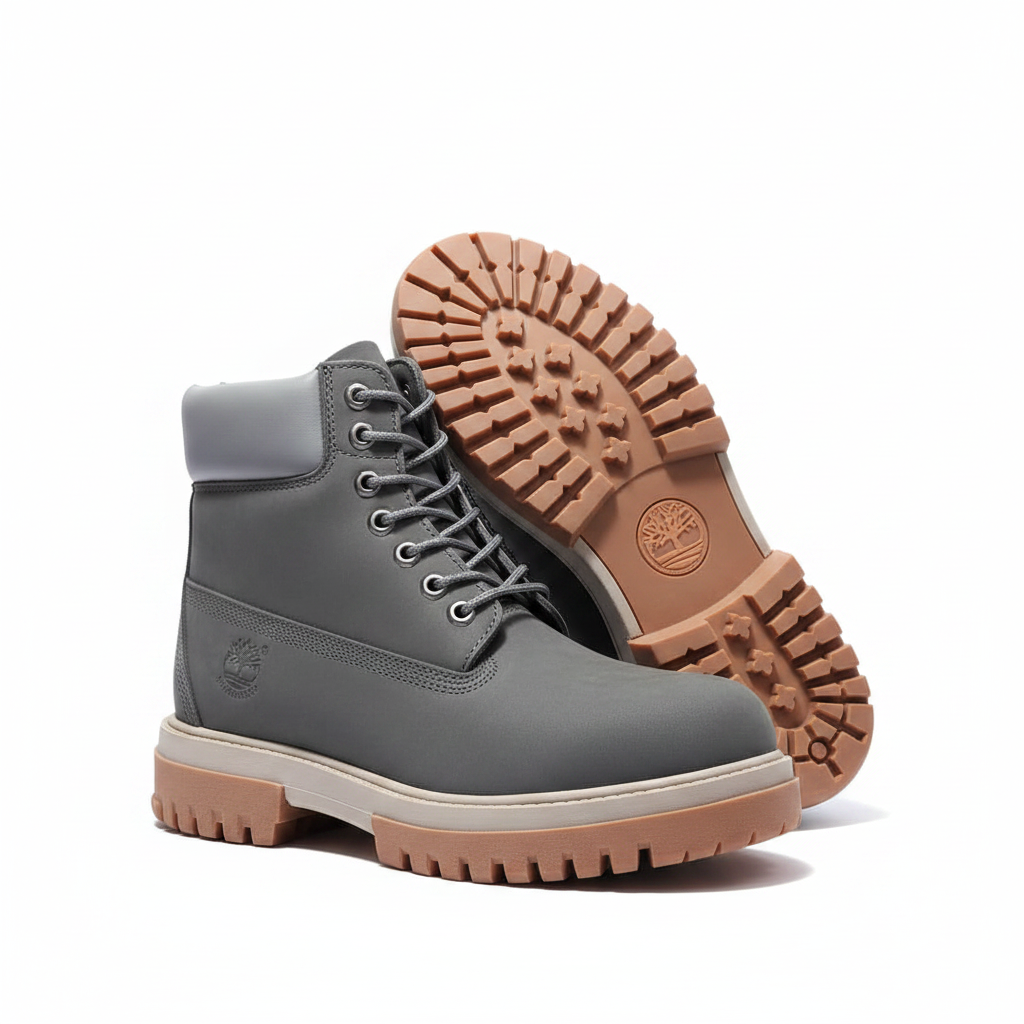 Timberland 6-Inch Premium Waterproof Boots Grey - White Background