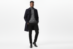 Men's Black Leather Chelsea Boots lifestyle shot