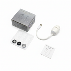 USB Star Projector Night Light with 3 projection films on white background
