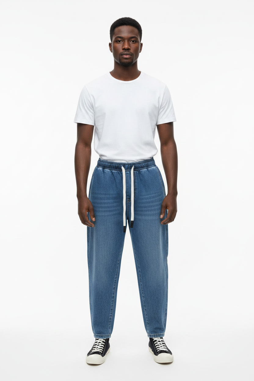 Free Size Baggy Denim Jeans lifestyle shot