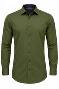X-Factor Olive Green Formal Shirt mannequin