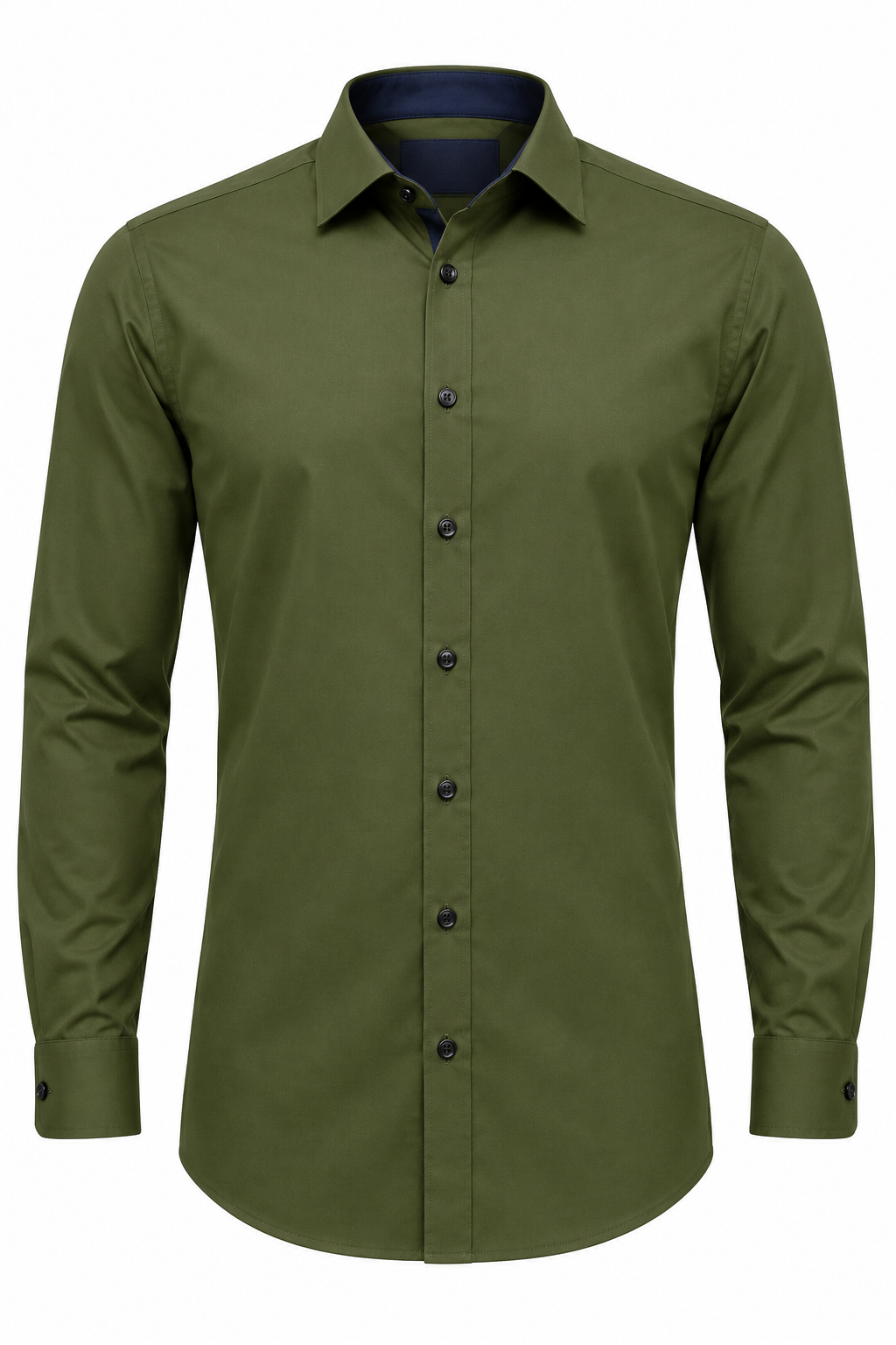 X-Factor Olive Green Formal Shirt mannequin