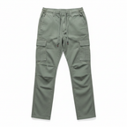 Sage Green Tactical Cargo Pants - Flat Lay
