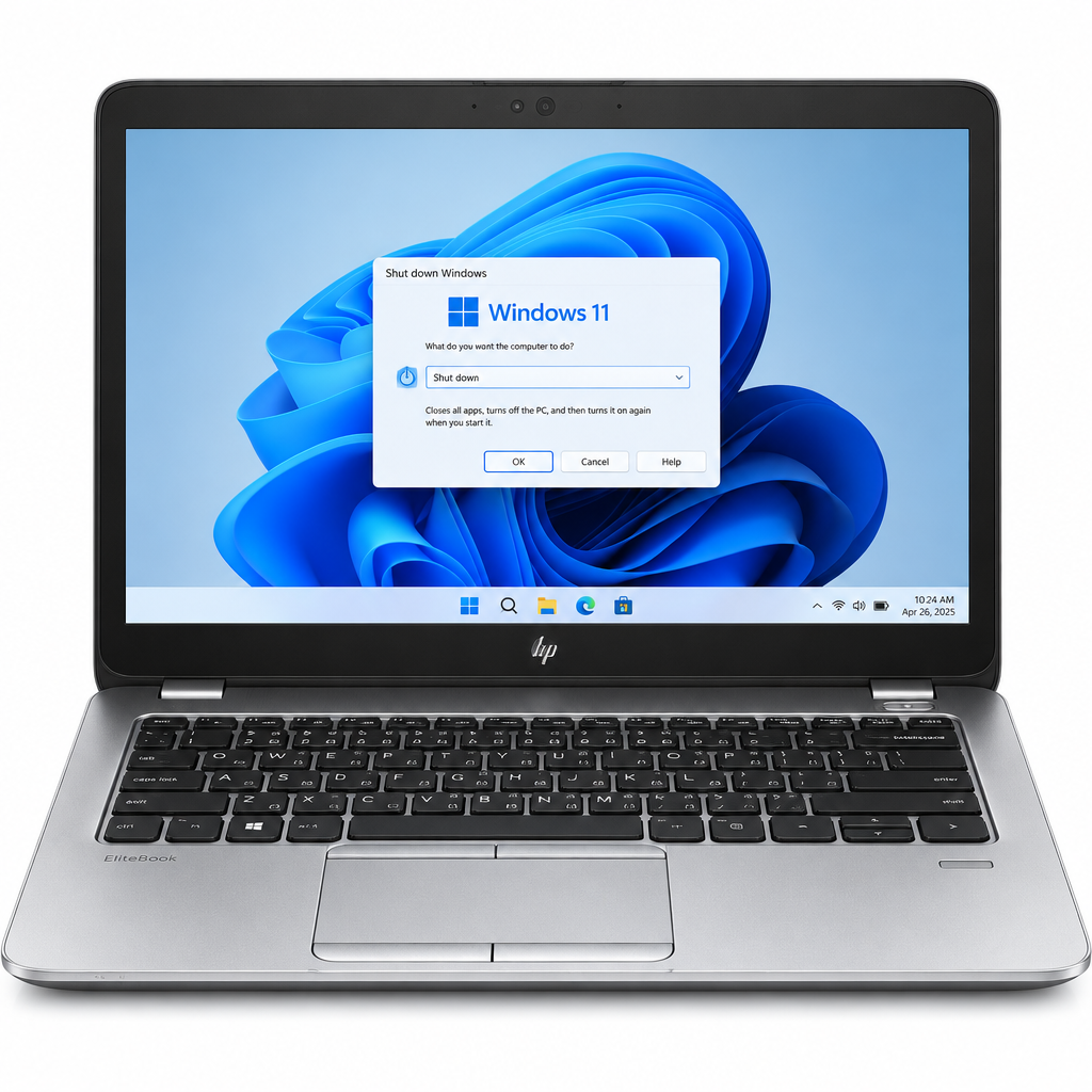 HP EliteBook 840 G3 - Screen close-up white background