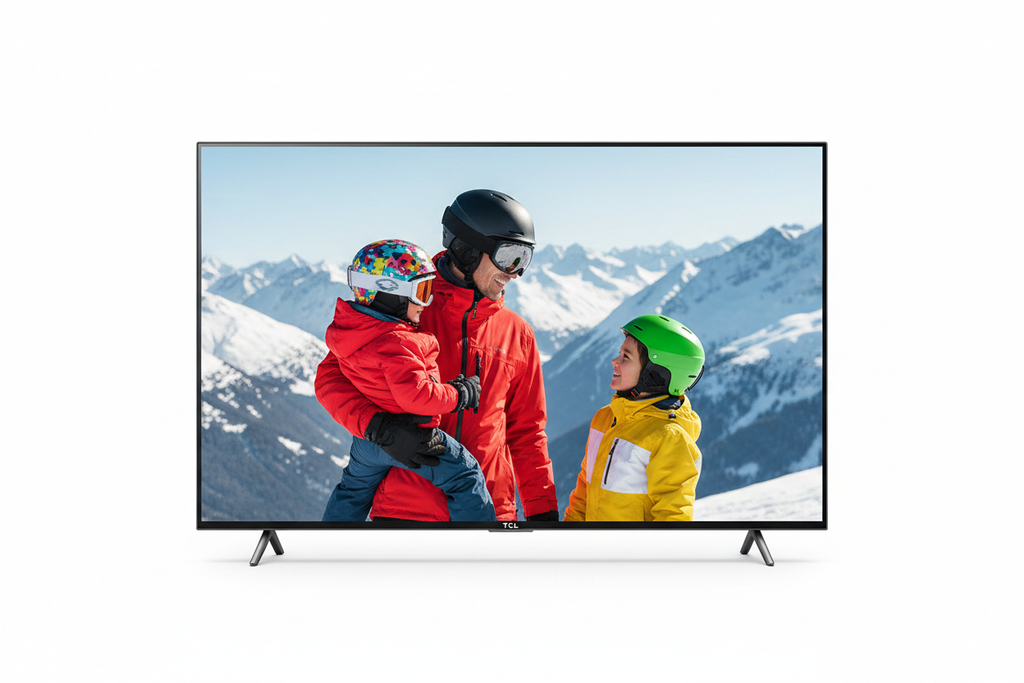 TCL 55" QLED 4K Smart TV - Front View