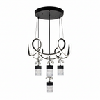 DL-0041 modern LED chandelier - clean white background render