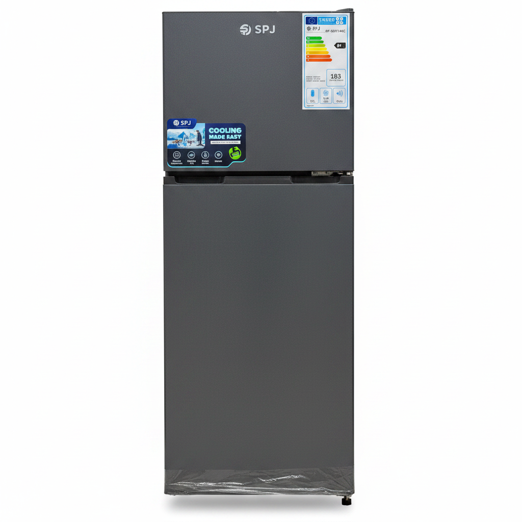 SPJ 149L Double Door Fridge - White Background