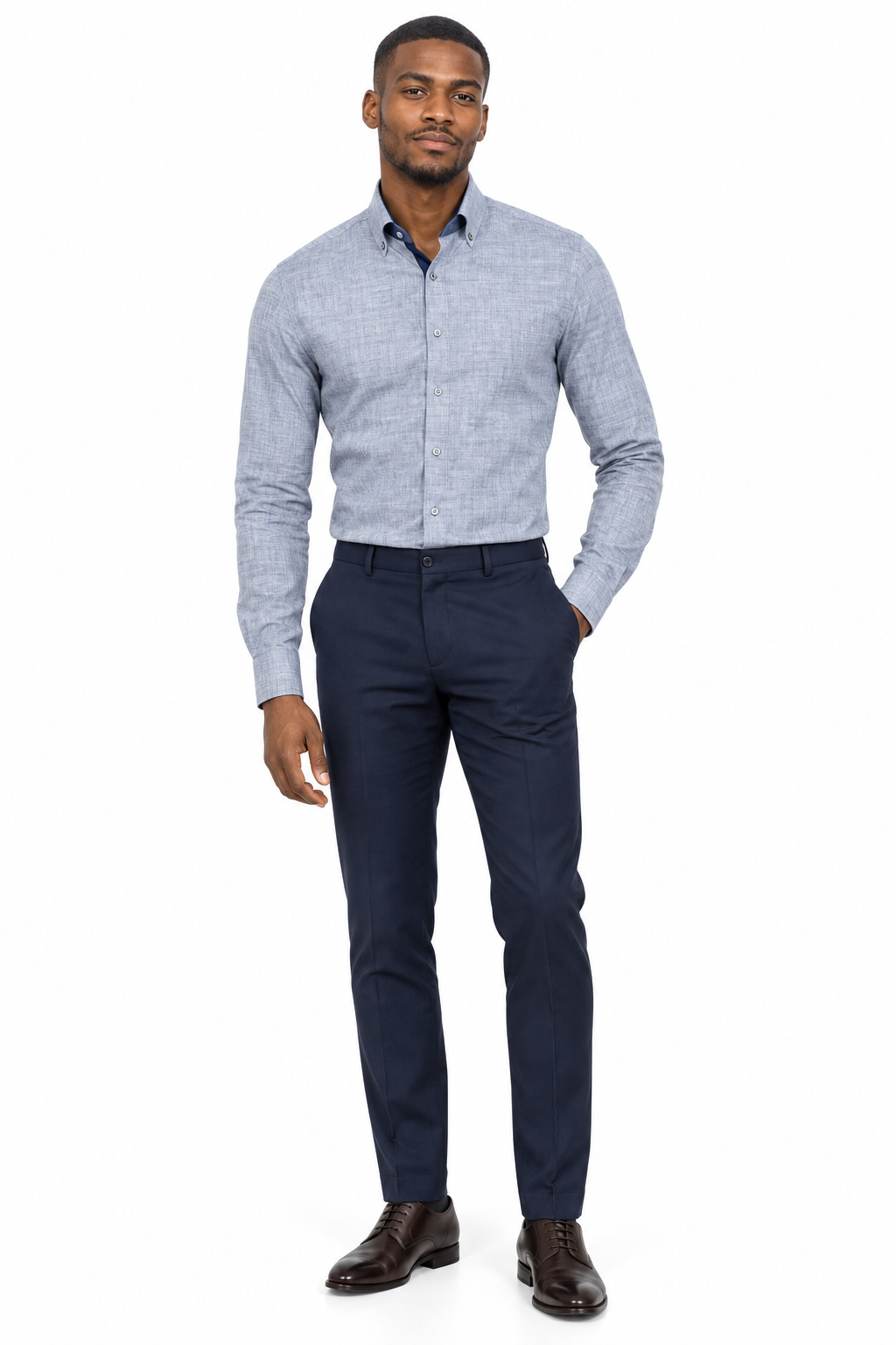 X-Factor Grey Texture Formal Shirt lifestyle