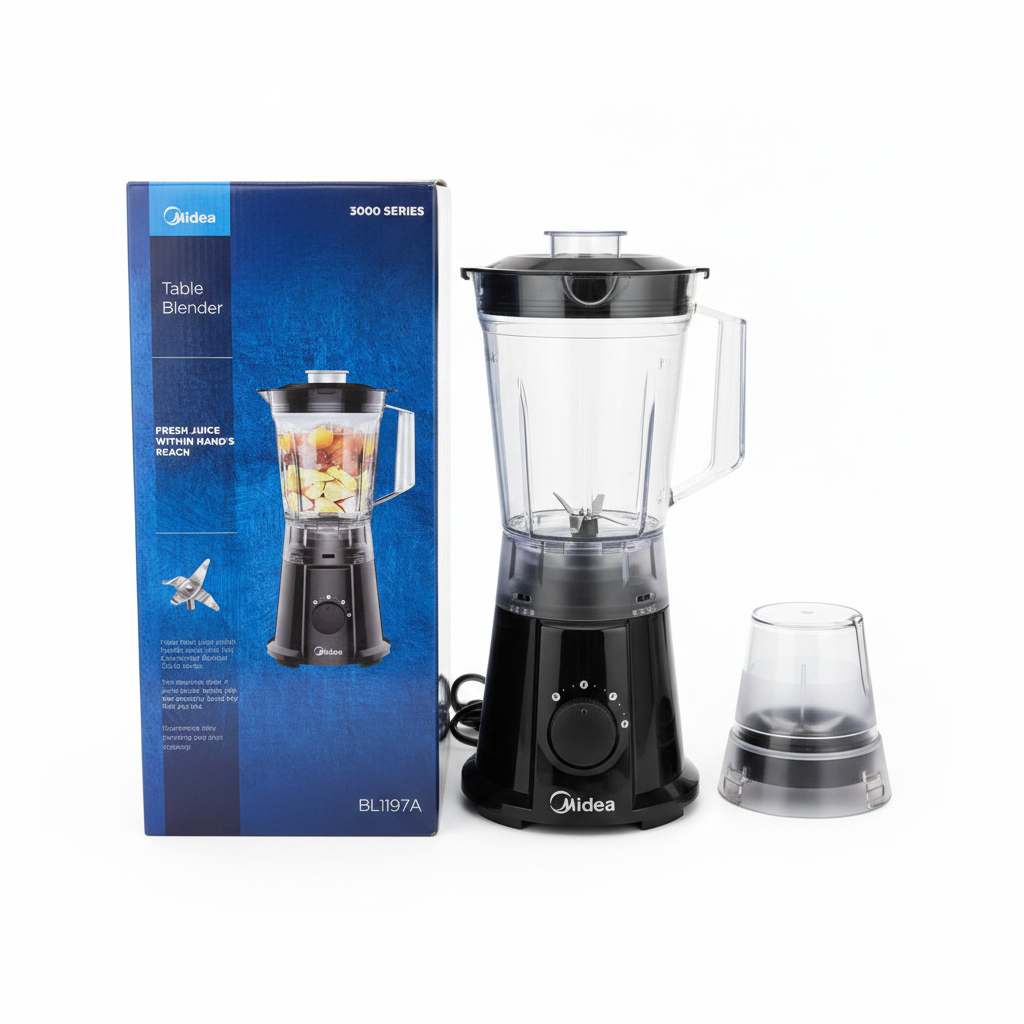 Midea BL1197A 2-in-1 Blender - White Background