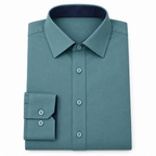 X-Factor Dusty Teal Formal Shirt white background