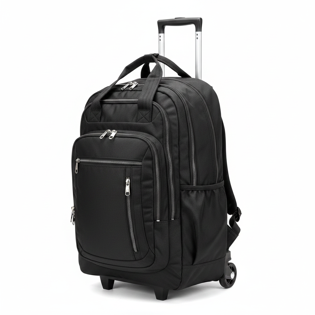 Black Trolley Backpack - AI product image