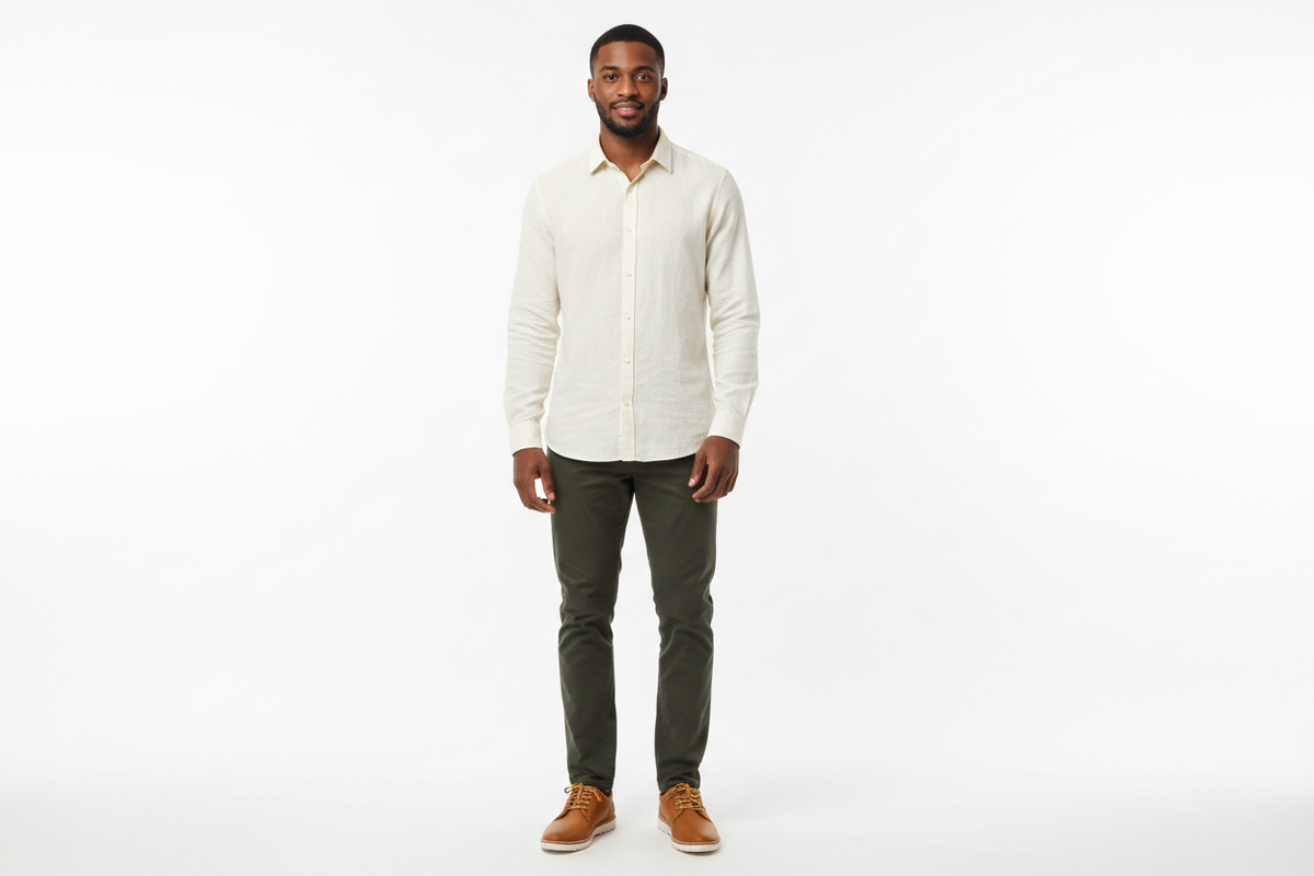 Men's Timberland Wheat Leather Low-Top Shoes lifestyle shot