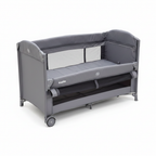 Kidilo Baby Travel Cot grey on white background