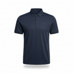 Men's Navy Blue Polo Shirt - white background