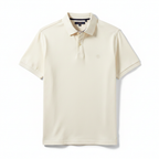 Men's Premium Polo Shirt Cream - white background