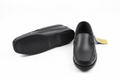 Men's Black Leather Loafer Shoes Sebago - white background