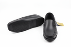 Men's Black Leather Loafer Shoes Sebago - white background