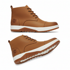 Timberland Chukka Boots Tan White Sole - White Background