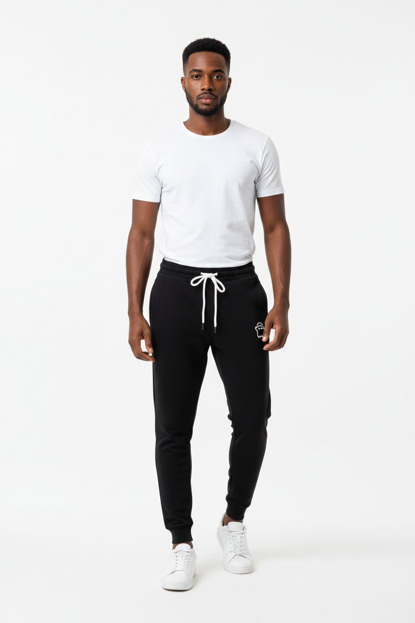 Black Graphic Jogger Sweatpants - Lifestyle