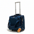Navy Blue Wheeled Trolley Duffle Bag - AI product image