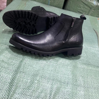 Men's Black Zip Ankle Boots – original photo