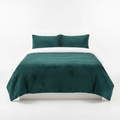 Teal Green Velvet 4pc Duvet Set 5x6