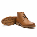 Men's Tan Leather Chukka Boot - Gum Sole