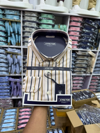 X-Factor Cream Stripe Formal Shirt original
