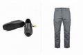 Black Sebago Loafers and Grey Cargo Pants combo — front view side by side