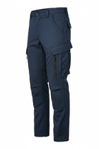 Men's Navy Tactical Cargo Pants - Side View