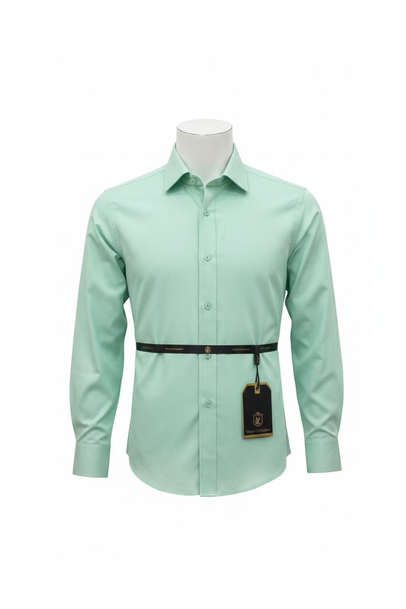 Verso Ceremony Mint Green Shirt - Full Length
