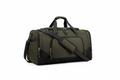 Army Green & Black Duffel Travel Bag - White Background