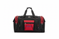 Black & Red Soft-Sided Travel Duffel Bag - white background