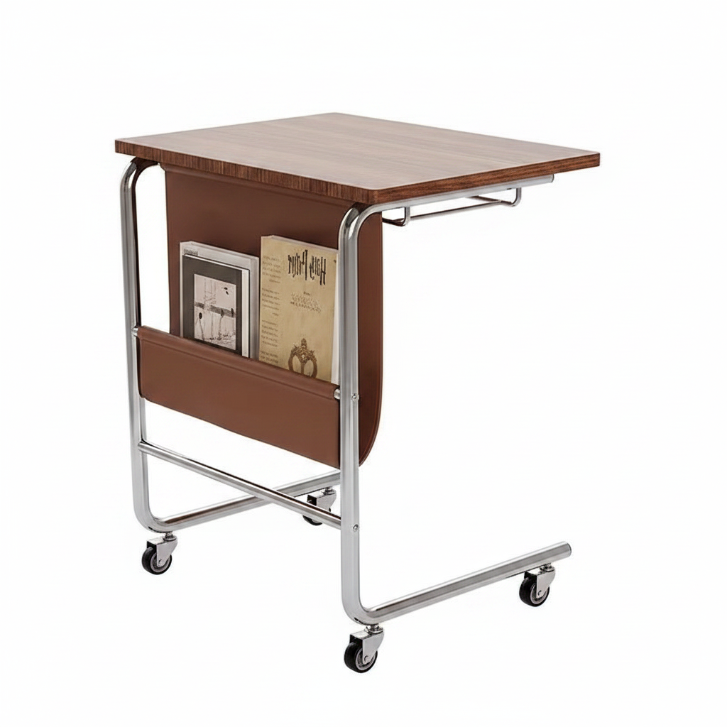 C-Shaped Side Table - Side Angle