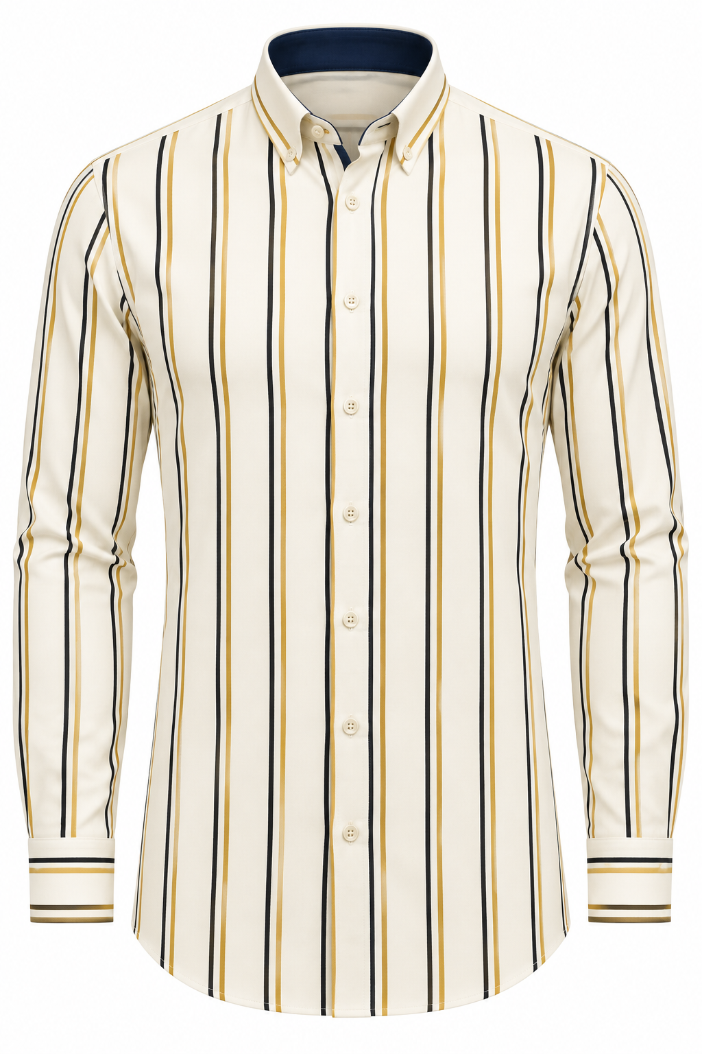 X-Factor Cream Stripe Formal Shirt mannequin