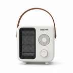 Geepas Fan Heater GFH28547 white with leather handle