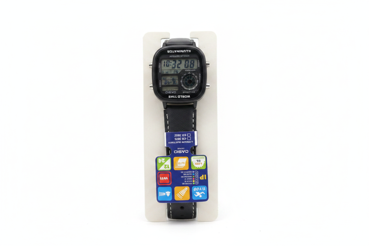 Casio Illuminator World Time Digital Watch