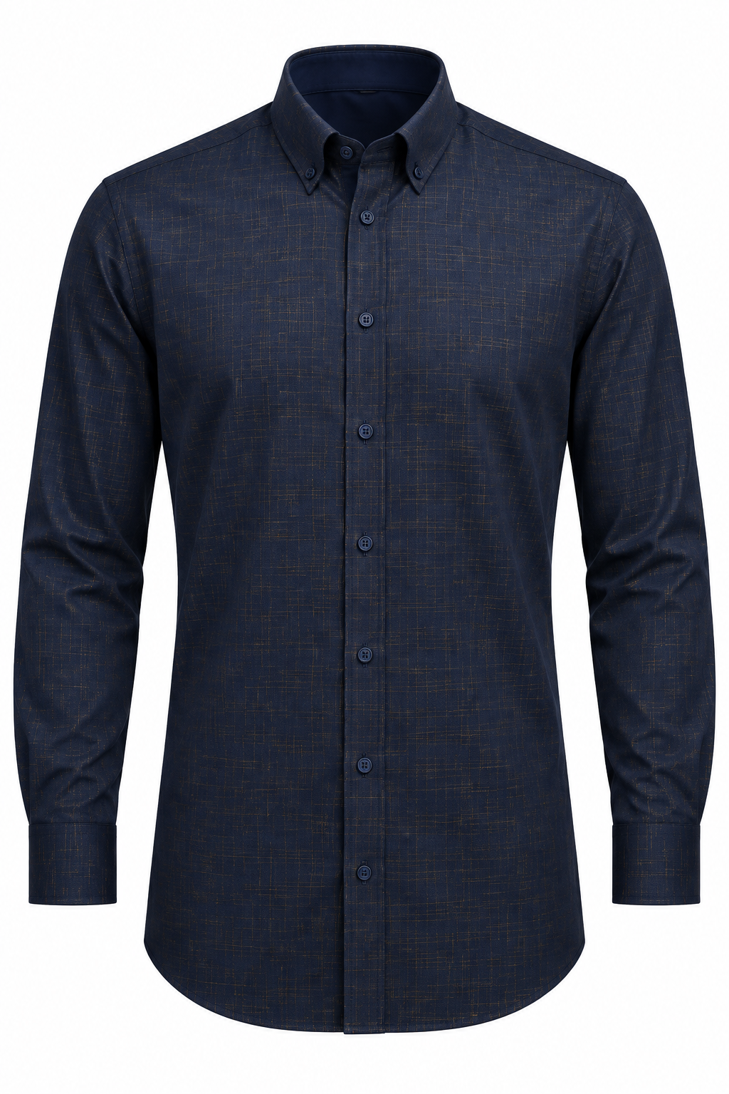 X-Factor Navy Texture Formal Shirt mannequin