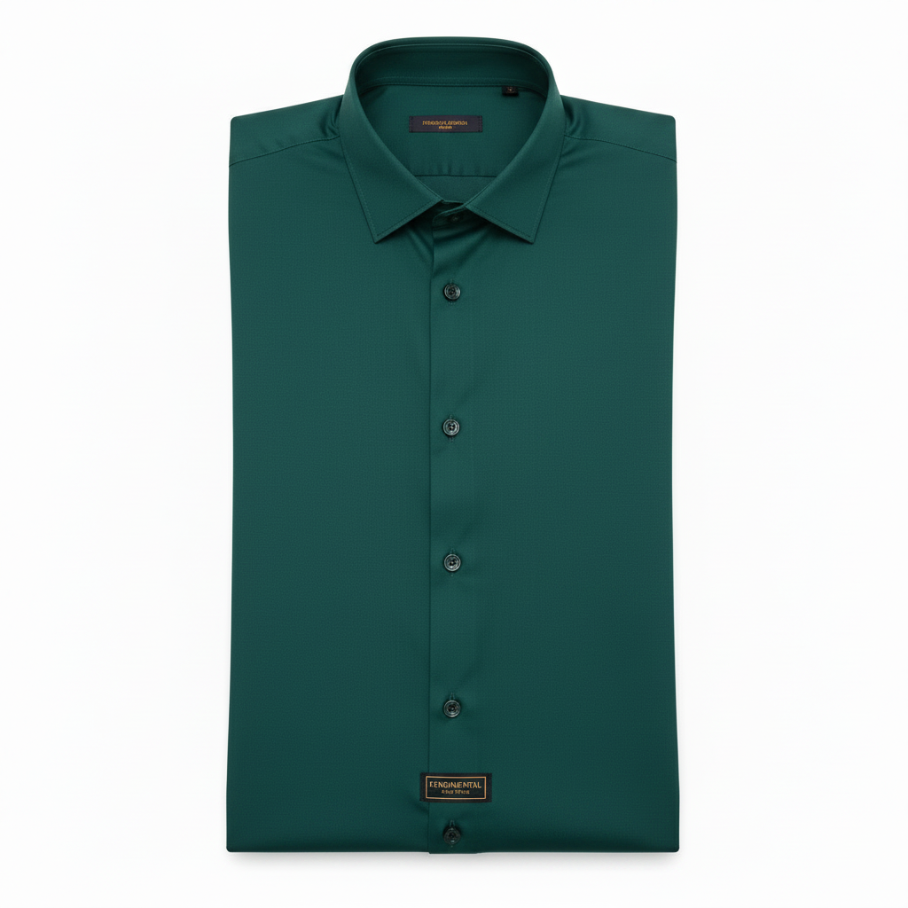 Teal Dress Shirt - White Background