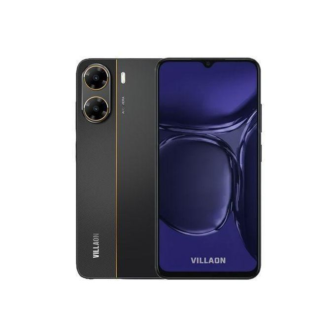 VILLAON V50s 4G Smartphone – Black | 6.52" HD Display | 4GB RAM | 64GB ROM | Dual SIM