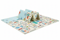 Foldable Baby Play Mat double-sided city and sky design on white background