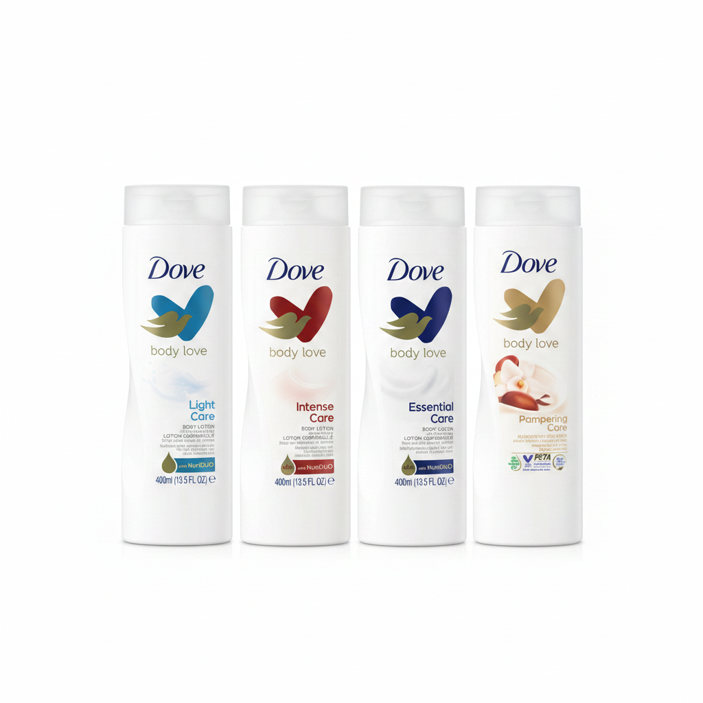 Dove Body Love Body Lotion 400ml - white background clean product shot