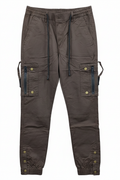 Men's brown cargo pants - white background