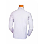 Men's White Turtleneck Sweater - back view