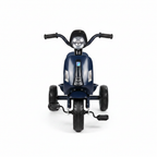 Kids Vespa Scooter Tricycle Navy Blue - Front View White Background