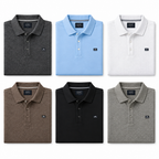 HandSome Type Men's Polo Shirt flat lay white background