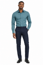X-Factor Dusty Teal Formal Shirt lifestyle