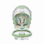 Electric Baby Swing Bouncer Chair sage green with canopy and remote
