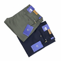 Men's Olive Green Khaki Pants - White Background