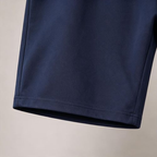 Men's Navy Blue Drawstring Shorts - fabric detail